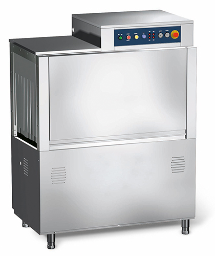 Rack conveyor dishwasher, rack 500x500 mm - 1800 plates/h